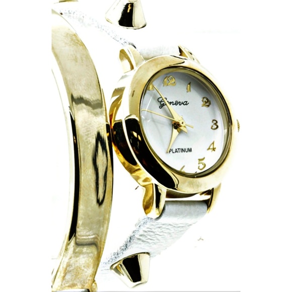 Leather Wrap Around Studded Watch - Picture 3 of 3